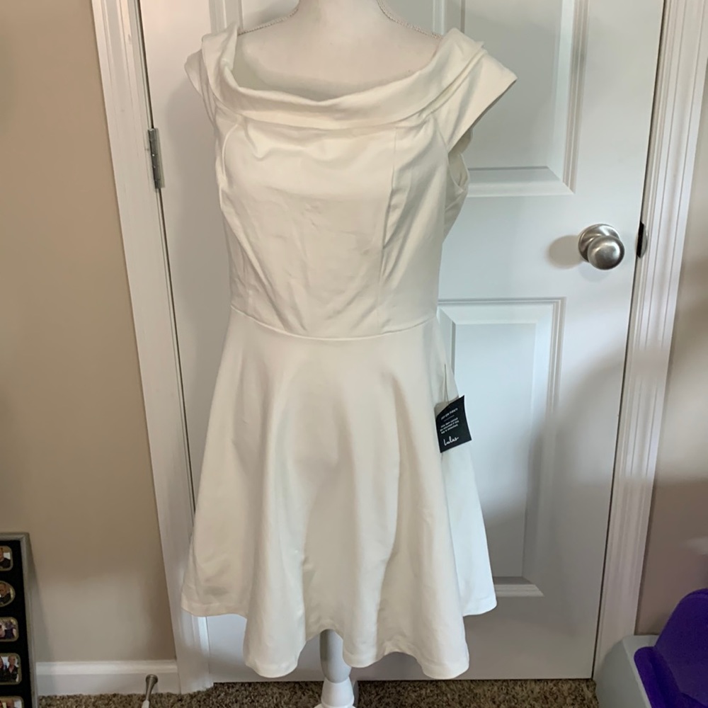 Lulus womens dress off shoulder